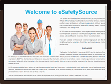 Tablet Screenshot of esafetysource.org